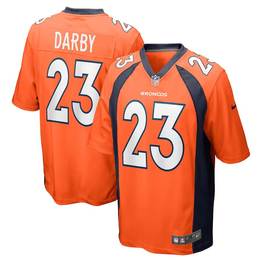 Men Denver Broncos 23 Ronald Darby Nike Orange Player Game NFL Jersey